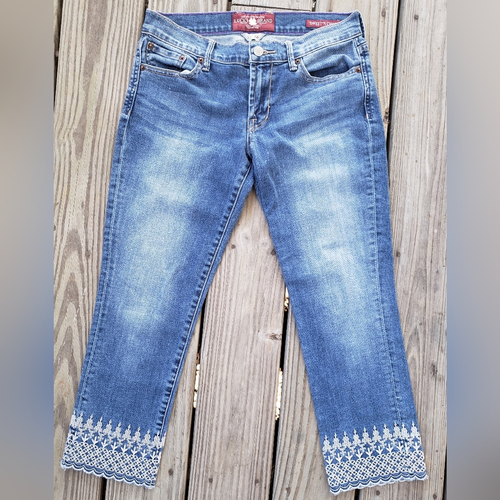 LUCKY BRAND Sweet & Crop Jeans!!